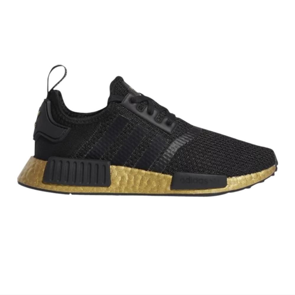 Adidas NMD R1 J Black Gold, Mens 7